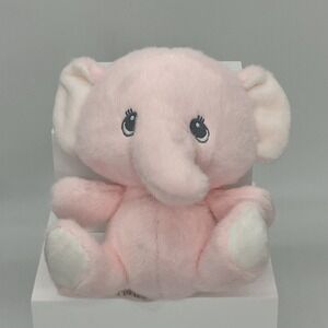 Baby Ganz Pink Darling Elephant Cuddle Me Rattle Plush 8" Stuffed Animal Lovey